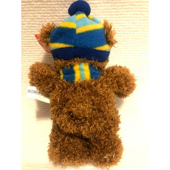 Gitzy Bear, Plush Brown Teddy Bear with Hat and Scarf, NWT - Picture 3 of 3